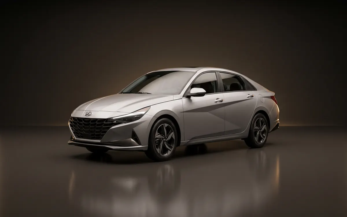 Silver Hyundai Elantra