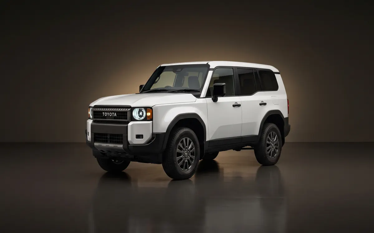 White Toyota Prado